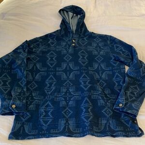 Roark Navy Hooded Pullover - Size XL